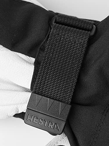 Hestra Luva feminina Heli Ski – Luva de neve de couro clássica para esqui, snowboard e montanhismo (