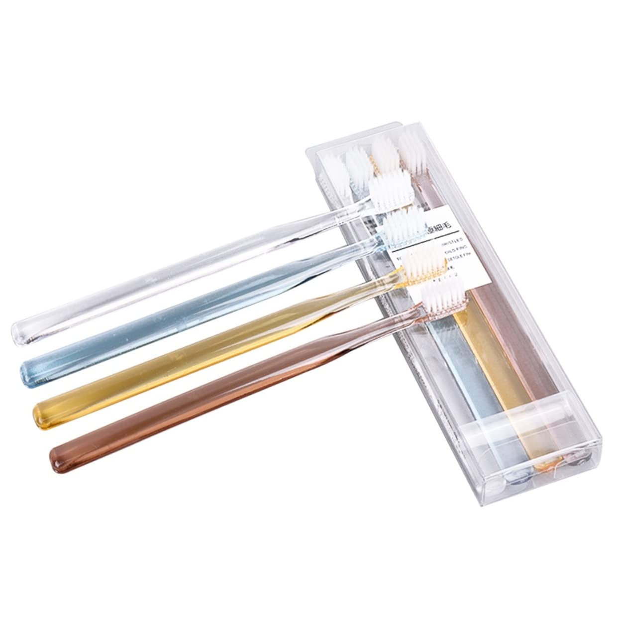 FRCOLOR pezzi spazzolino da denti per adulti, igiene orale, morbido spazzolino da denti per adulti, spazzolino a carbone, con setole morbide, spazzolini da viaggio, setole, spazzolini da denti,
