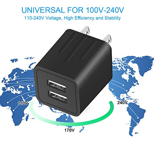 iPhone Charger YOKERSU Nylon Braided Lightning Cable Fast Charging 2Pack 6FT Data Sync Transfer Cord with Port Plug Wall Charger(ETL Listed)Compatible with iPhone XS Max/XS/XR/X/8/7/6S/6/Plus/SE/iPad