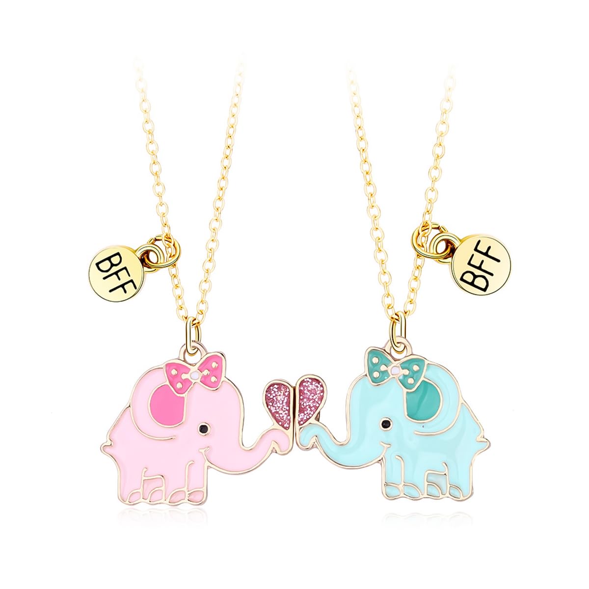 SANNIDHI® Kids Friendship Necklace Best Friend Necklace, Enamel Elephant BFF Necklace for 2 Girls, Creative Magnet Cartoon Necklace Christmas Gift for Besties, Sisters (B0CLS1HBMN) Amazon Price History, Amazon Price Tracker
