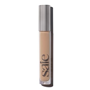 Saie Hydrabeam Under Eye Brightener - Sheer + Hydrating Concealer with Glycerin, Squalane + Cucumber Extract - Brightening Under Eye Concealer + Corrector for Even, Glowing Skin - Shade 3.5 0.2 oz