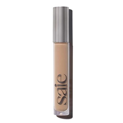 Saie Hydrabeam Under Eye Brightener - Sheer + Hydrating Eye Brightener with Cucumber Extract - Instantly Illuminates Skin for a Radiant Finish - Shade 3.5 (0.2 oz)