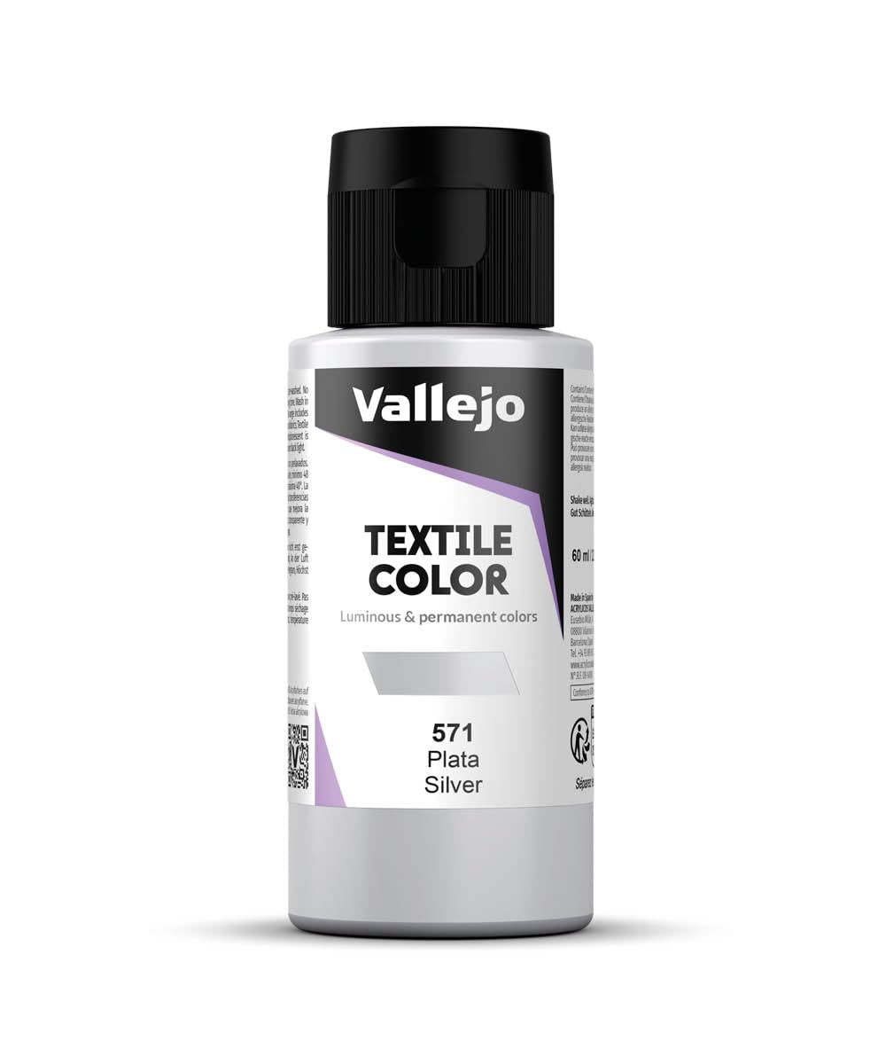 AV : Textile Paint 60ml SILVER METALLIC