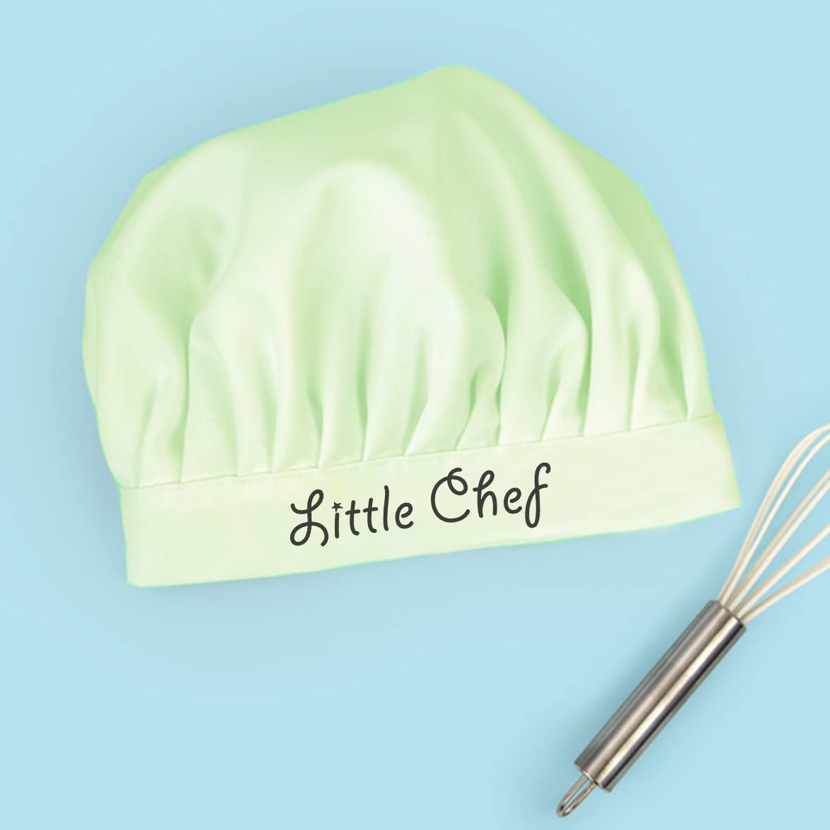 Style Secrets Little Chef Polycotton Chef Apron and Cap Costume for Babies, Kids for Photoshoot, Cooking, Fun Activity, Art n Craft etc. (2-4 Years, Sea Green) 1