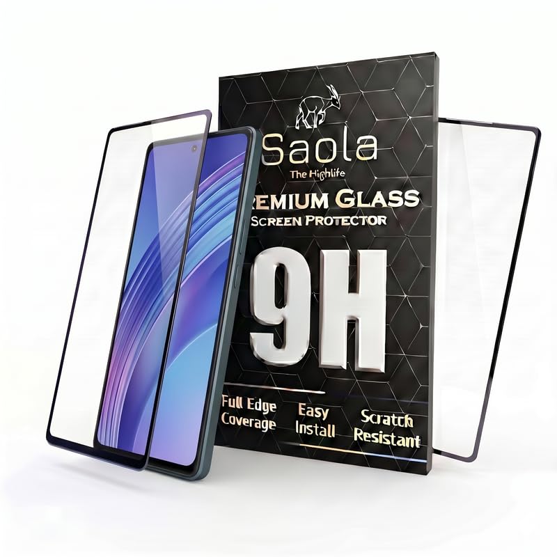 Image of Saola HD+ Oleophobic Tempered Glass For Samsung Galaxy S26 Ultra (Pack Of 2) with Hassle-less Installation Kit. Full screen Coverage. 6.9 inch