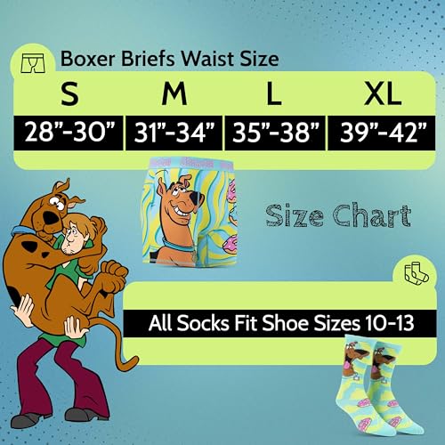 Handcraft Scooby Doo Funny Boxers for Men Funny Mens Underwear Gifts for Men Boxer Briefs and Socks Gift Set