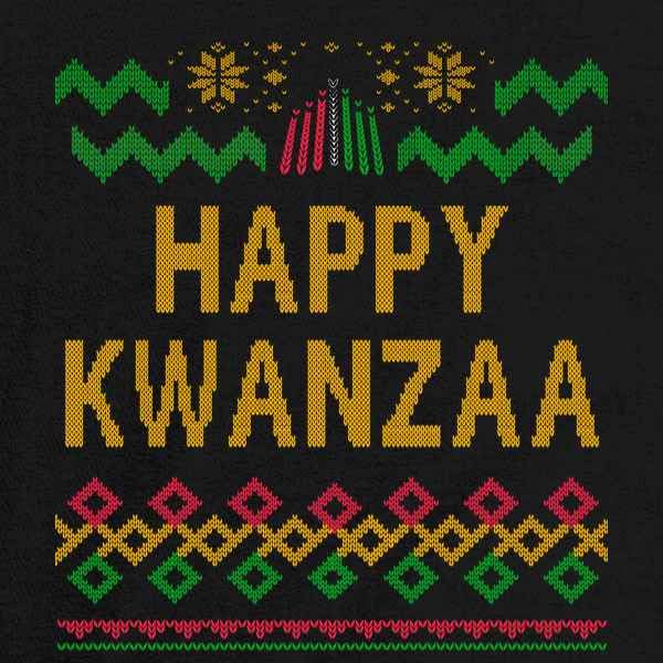 Pop Threads Happy Kwanzaa Sweater Style Black Heritage Holiday Baby Toddler Kids Girl Boy T-Shirt2