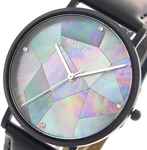 Amazon アリーデノヴォ Ally Denovo 腕時計 レディース 36mm Af5003 5 Gaia Pearl クォーツ ネイビーシェル ブラック 並行輸入品 レディース腕時計 腕時計 通販