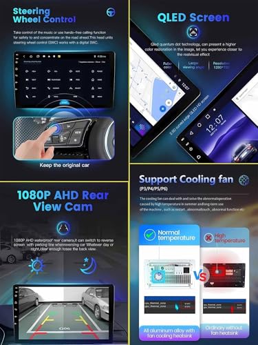 Autoradio Android 14 Double DIN écran tactile 9 pouces avec lecteur DVD E46