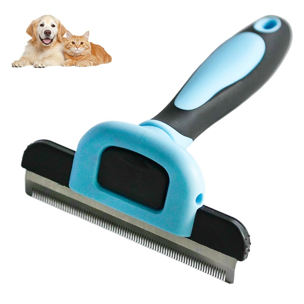Ram® Double Sided Deshedding Dematting Dog Cat Grooming Brush Comb Dog Cat Hair Remover Undercoat Rake Tool