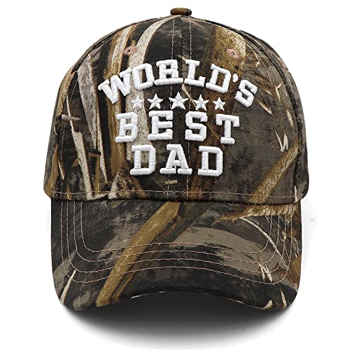 Dad Hats for Men Worlds Best Dad Hat Fathers Day Dad Gifts Baseball Cap Birthday Gifts for Dad Husband Papa from Daughter Son