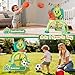 HAIMST Toddler Basketball Hoop & Soccer Goal, Dinosaur Sports Play Toy Activity Center, Interactive Musical Sports Toys with Light, Christmas Birthday Gift for Boys Girls