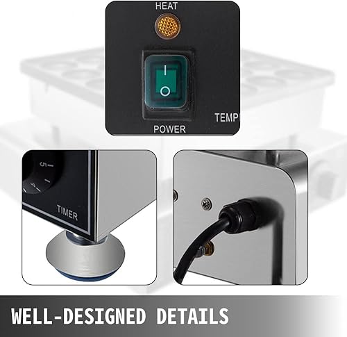 Miniatura 6 de Mini panqueques holandés  Máquina para hacer gofres antiadherente eléctrica comercial para el hogar y restaurantes  Hace 50 piezas de panqueques de