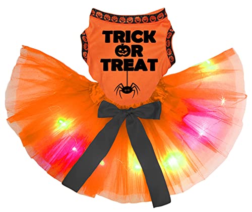 Robe pour chiot Spider orange LED XXL avec lumières intégrées - 2
