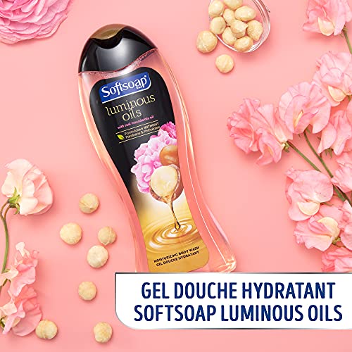 Softsoap Moisturizing Body Wash, Luminous Oils Macadamia Oil & Peony - 20 Fluid Ounce #TOP4