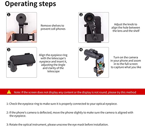 Universeller Handy-Fotoadapter - LUXUN-Smartphone-Adapter - Schnellmontage-Smartphone-Adapterhalter Cliphalterung für… – Bild 4