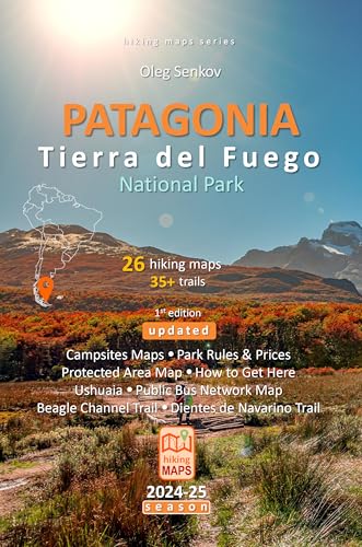 PATAGONIA, Tierra del Fuego National Park, hiking maps