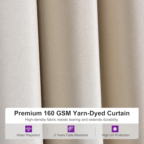 Image of PURPLE LEAF 8' x 12' Outdoor Hardtop Gazebo, Champagne Aluminum Gazebo with Galvanized Steel Double Roof, Curtains and Netting for Patio Lawn and Garden