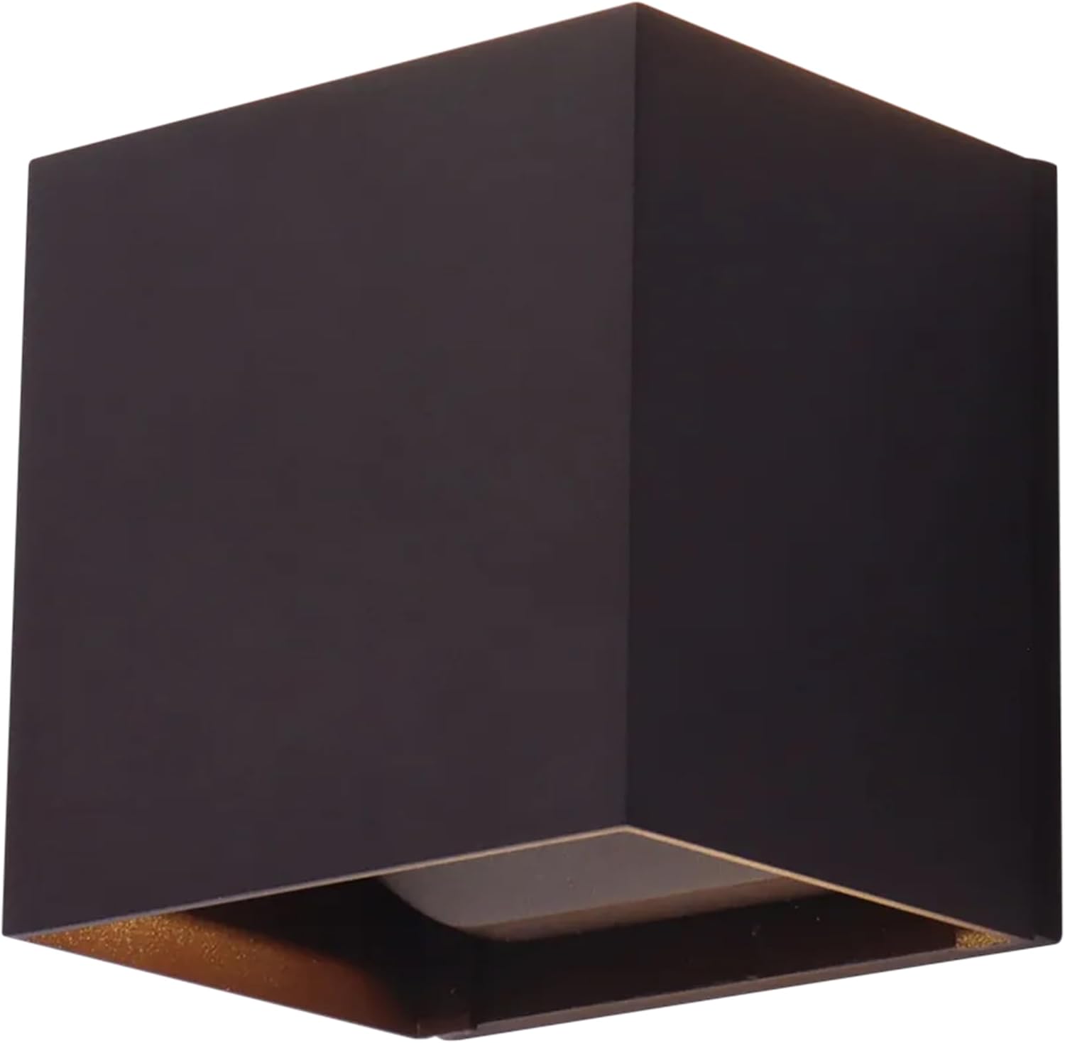 Modern Wall Light Cube – 15W Wall Cube with 70,000 Hour Lifespan - 2700K/3000K/3500K/4000K/5000K Color Changing Options in Aluminum Housing – Adjustable Beam Angle for Outdoor or Indoor Use (Bronze)