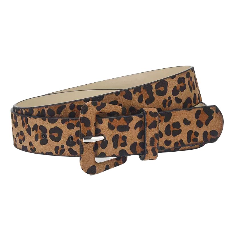 Women's Fashion Belt, Leather Square Buckle Design, Candy Color, for Jeans and Dresses