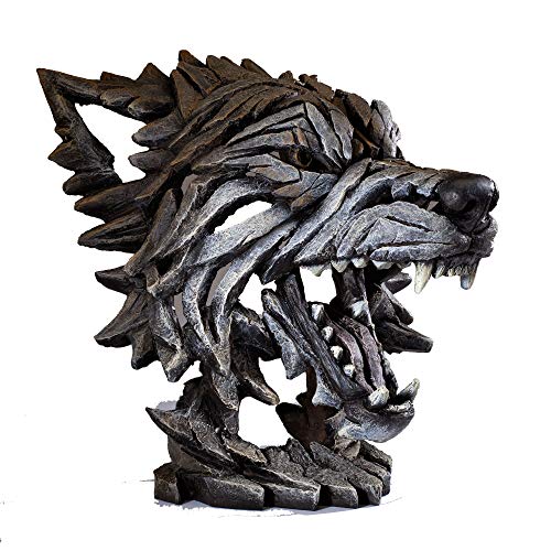 Figura Decorativa Retoño Lobo 13.98 Pulgadas Gris y Blanco miniatura 2
