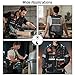 TURAND Electrician Tool Vest for Men, Reflective Safety Work Vest with Adjustable Thick Straps, Removable Phone Holder for Electrical, Carpenters, Construction, 22 Pockets