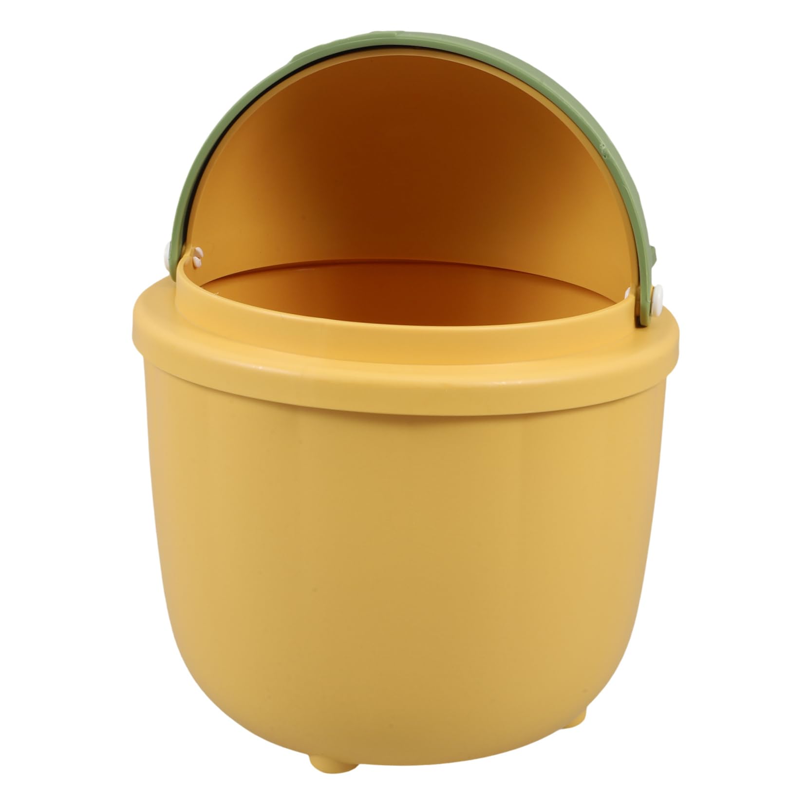 BCOATH Adorable Rabbit Mini Trash Can Desk Bedroom Trash Bin Compact Garbage Bin with Flip Lid Ideal for Kitchen Office Bathroom
