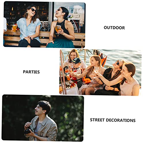 VALICLUD Fashion and Elegant Round Sunglasses Anti-glare Men's Circular Eyewear Big Round Beach Photo Prop Candy Sunglasses3