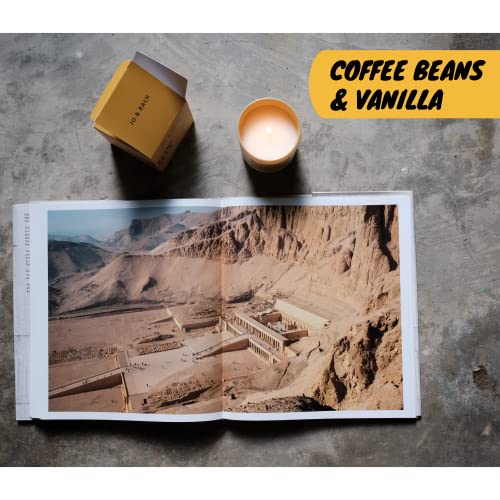 Coffee Beans & Vanilla, Premium Scented Candles, Non Toxic, 46H Burn, 8.1Oz Soy Wax, Aromatherapy, Strong And Long Lasting Jar Candle For Home, Gifts For Women And Men, Spring Candle, Velas Aromaticas #TOP4