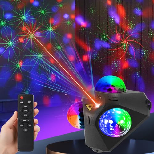 Disco Ball Party Lights Indoor Outdoor, Dj Lights Disco Ball Decor Party Strobe Light for Parties 3 Disco Balls Sound Activated with Remote Control Disco Light for Christams Halloween KTV Club Party by KBJ - Image 2