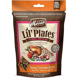 (4 Pack) Merrick Lil Plates Small Breed Natural Grain Free Dog Treats, 5 oz Pouch - Salom, Beef, Turducken, Chicken and 10ct Pet Wipes (4 Pack) Merrick Lil Plates Small Breed Natural Grain Free Dog Treats, 5 oz Pouch – Salom, Beef, Turducken, Chicken and 10ct Pet Wipes
