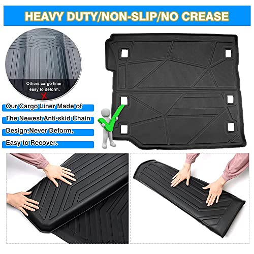 Cartist Custom Fit For Cargo Liner 2018-2022 2023 Wrangler Jl Unlimited 4-Door With Subwoofer 3D Trunk Floor Mat (Not For Jk, Not For 2Door, Not For 4Xe Models) #TOP5