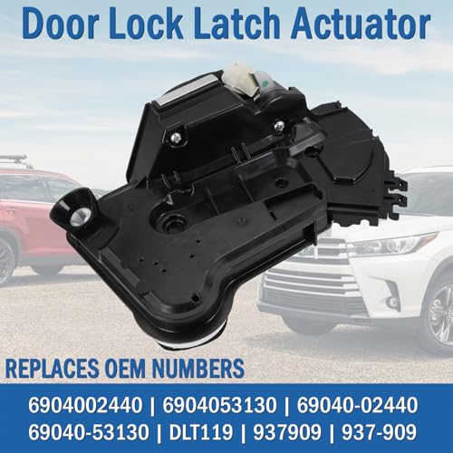Image of Front Left Driver Side Door Lock Latch Actuator Motor Fits for Toyota Corolla Highlander Corolla Camry Rav4 Lexus IS350 RX350, Replaces 69040-02440 69040-53130 937-909