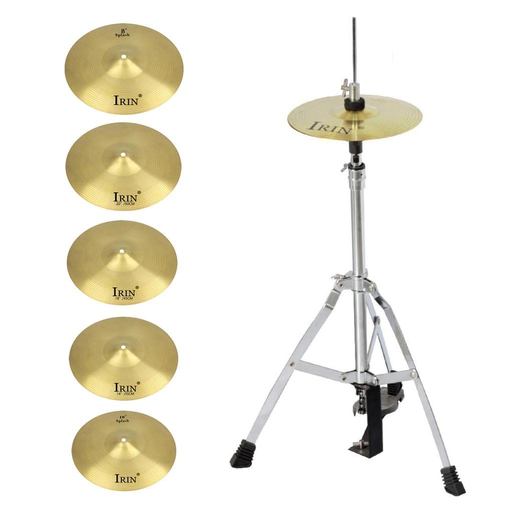 Brass Splash Crash Cymbal Hi Hat Cymbals for Drum Set 8inch-picture-11