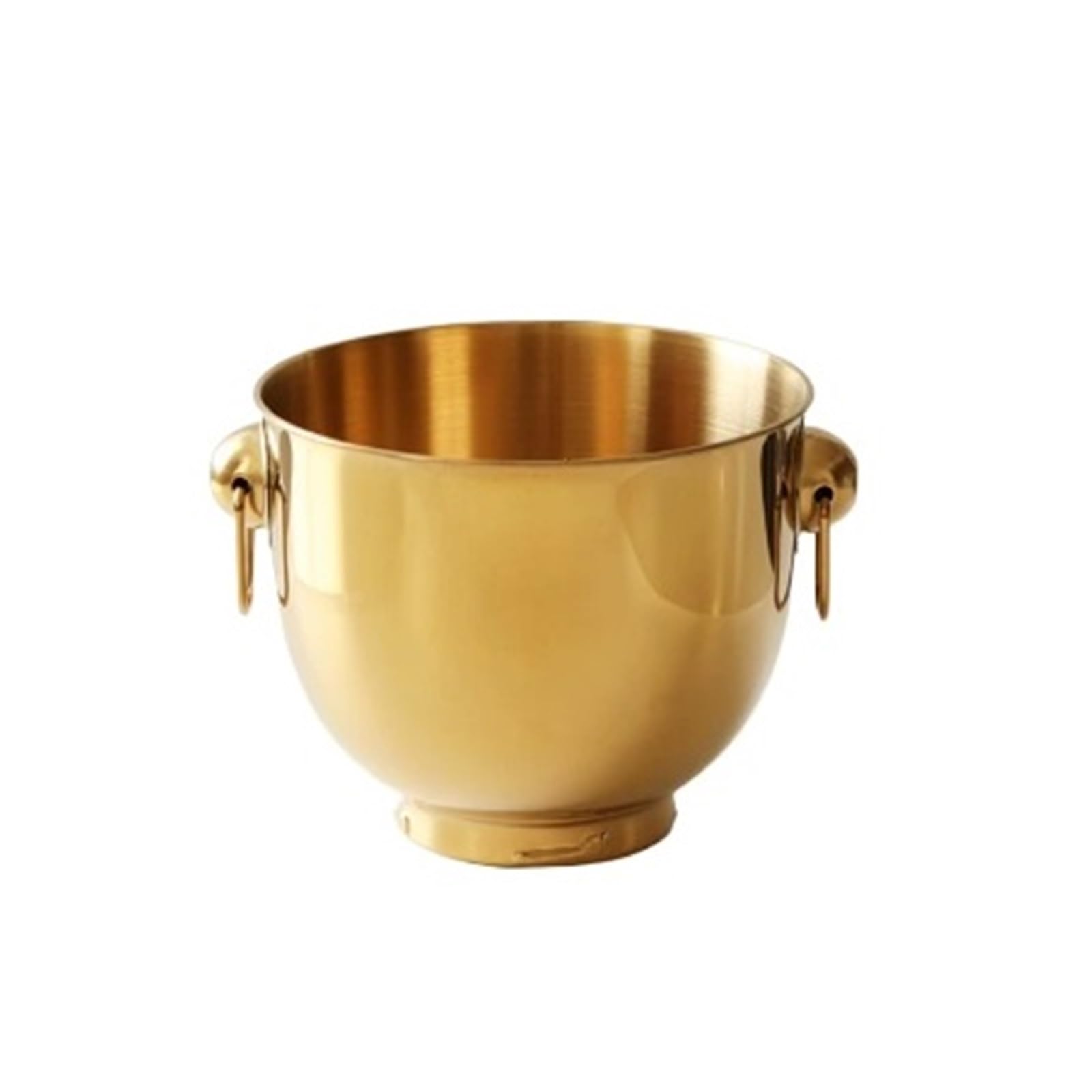 FZL02068LM Ice Bucket Stainless Steel Double Ring Handle Ice Bucket Commercial and Household Use Wine Cooler