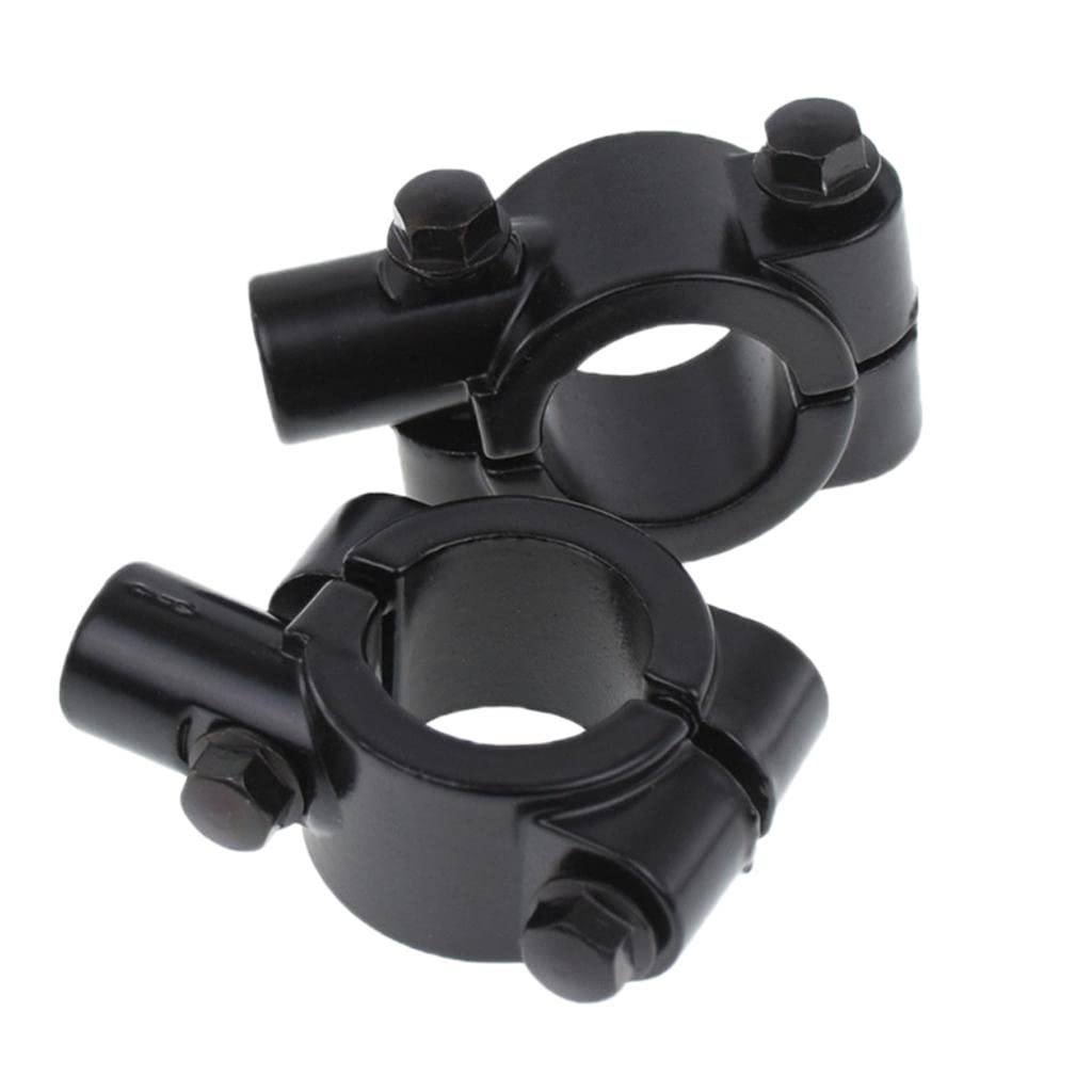 Motorcycle Mirror Mount Clamp Adaptor – Universal 7/8" Handlebar Holder with 10mm Thread for Bike Rearview Mirrors (Aluminum, Pair)-image-8