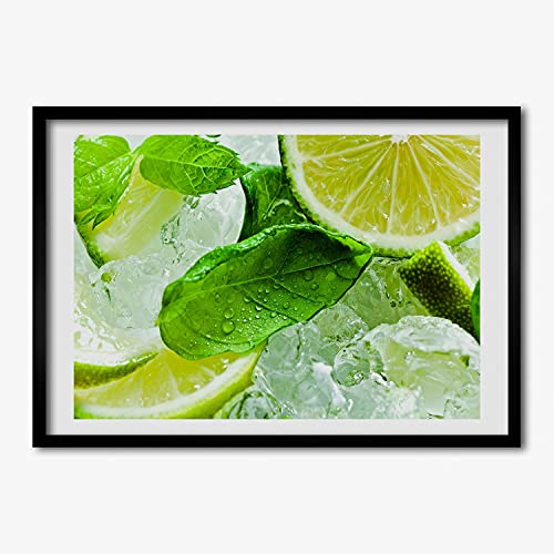 Tableau moderne 70x50 cm Tulup avec cadre en bois MDF finitions premium