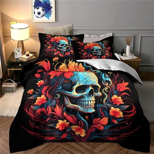 Housse de couette super douce en microfibre résistante effet 3D premium - 6