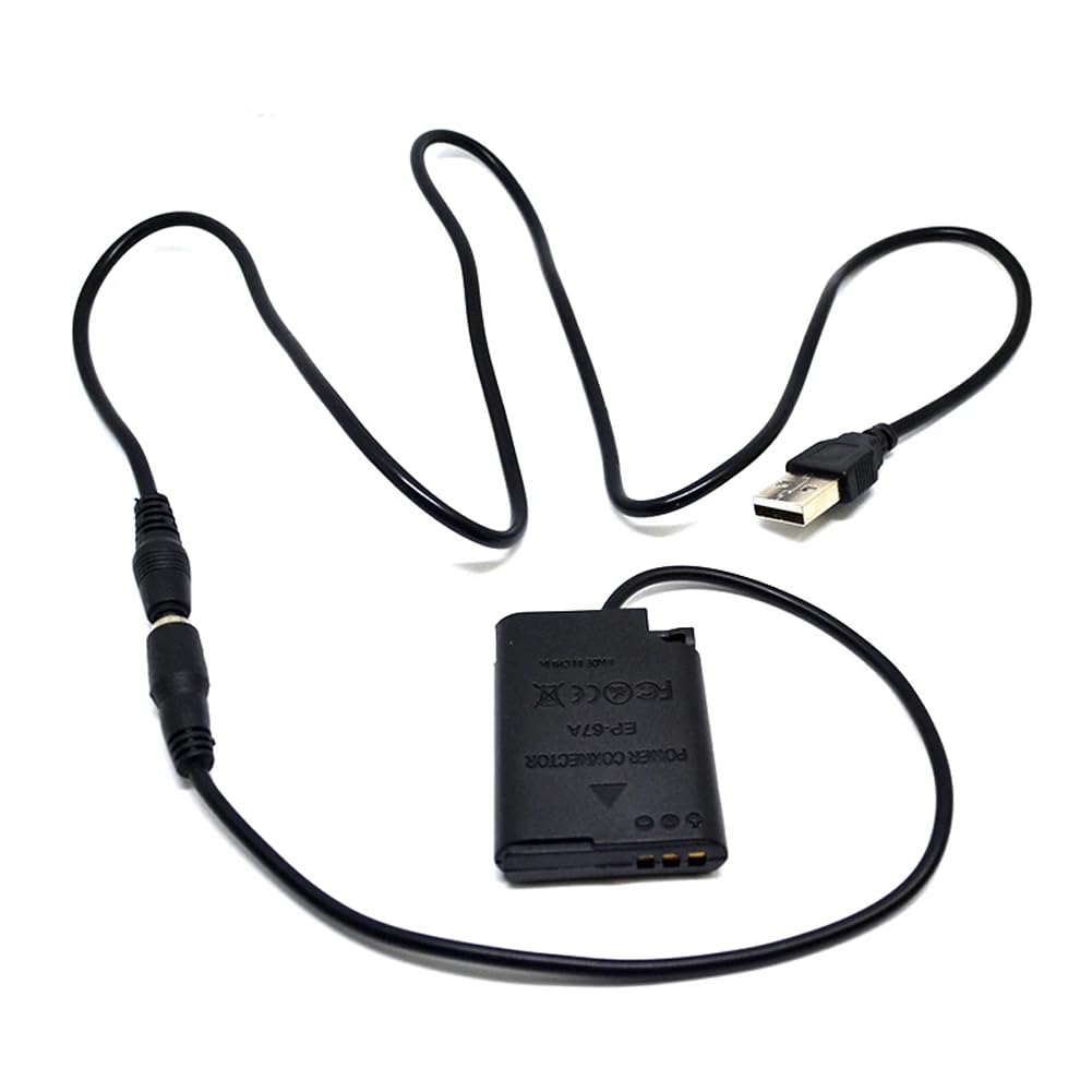 Raeisusp 5V2A USB Cable + EN-EL23 Dummy Battery EH-67A EP-67A DC Coupler for Nikon COOLPIX Camera P600 P610 P900 S810C