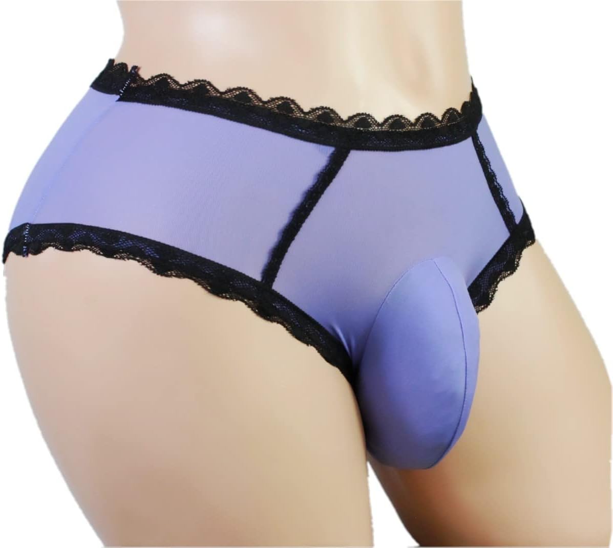 aishani Sissy Pouch Panties Men's Hipster Lace Bikini Briefs Lingerie Underwear - Image 2