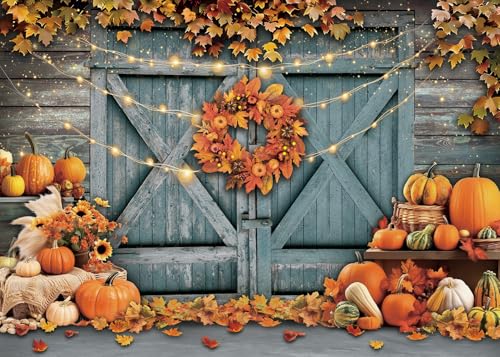 Toile de fond rustique automne pour masquer vos murs blancs à Thanksgiving - 2