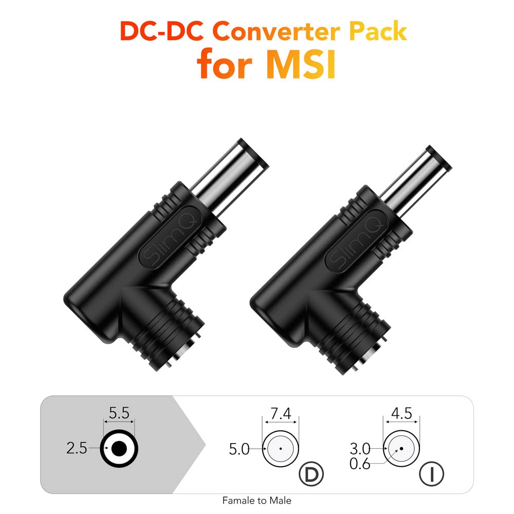SlimQ Kit convertitore da CC a CC da 240 W accessori per caricabatterie compatibili con laptop e laptop
