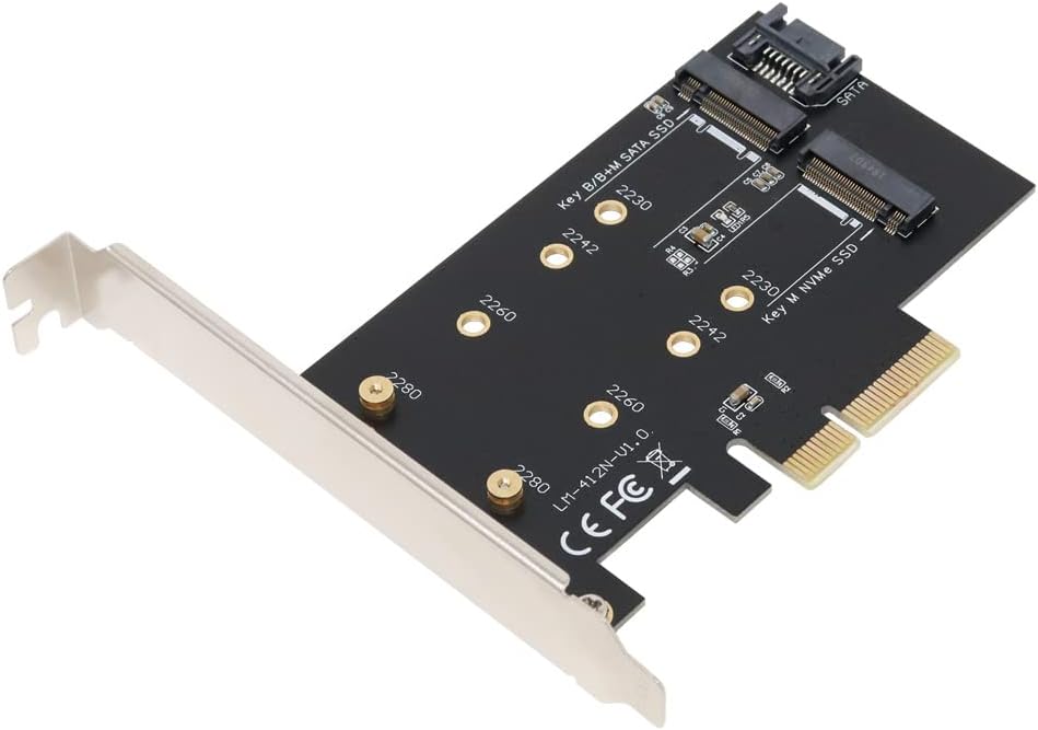 INEX AIF-09 M.2 NVMe SSD Convert PCIe Card SATA Combo