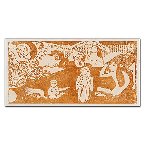 Photo sur verre acrylique de Gauguin pour décorer le salon ou la chambre adulte