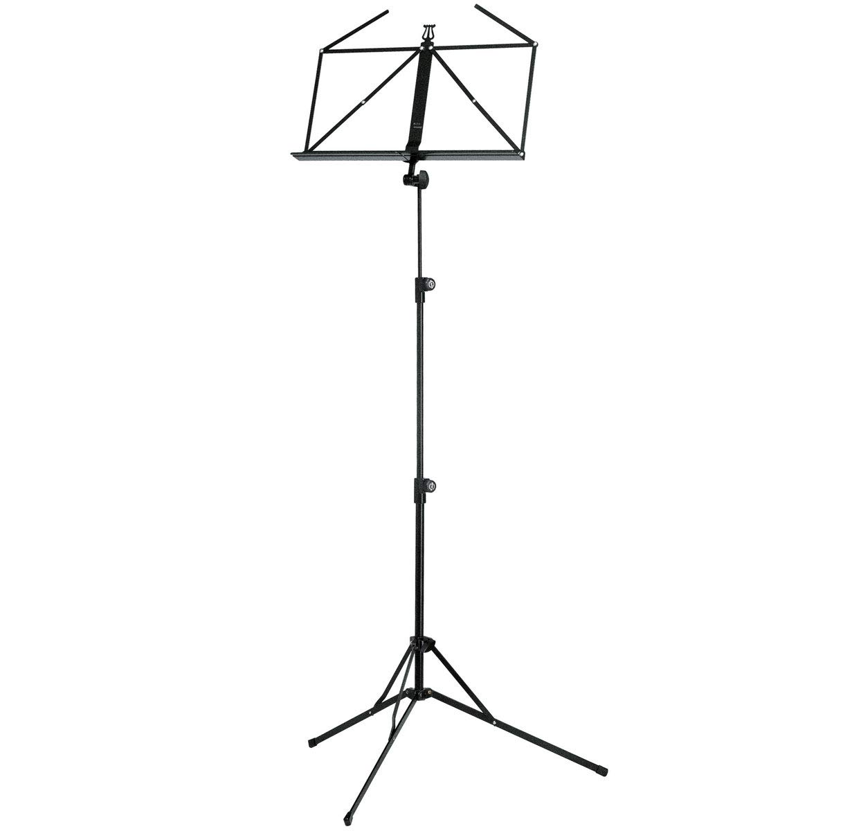 K&M 100/5 Notenständer Notenpult Schwarz + keepdrum Tasche