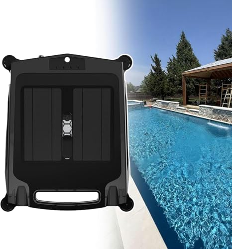 WQZzjm Limpiafondos automáticos con Escape y Giro automáticos, manijas, Fuente de alimentación de 2500 mAh y Motor sin escobillas.