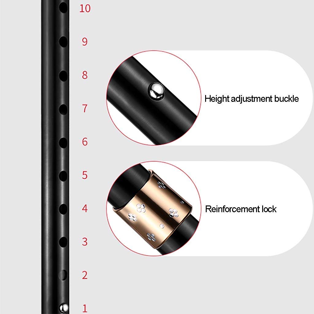 Bastón - Ayudas para Caminar de Aluminio con luz LED y Mango de Masaje - Bastón de Viaje liviano y Moderno, para Hombres, Mujeres y Ancianos, muletas