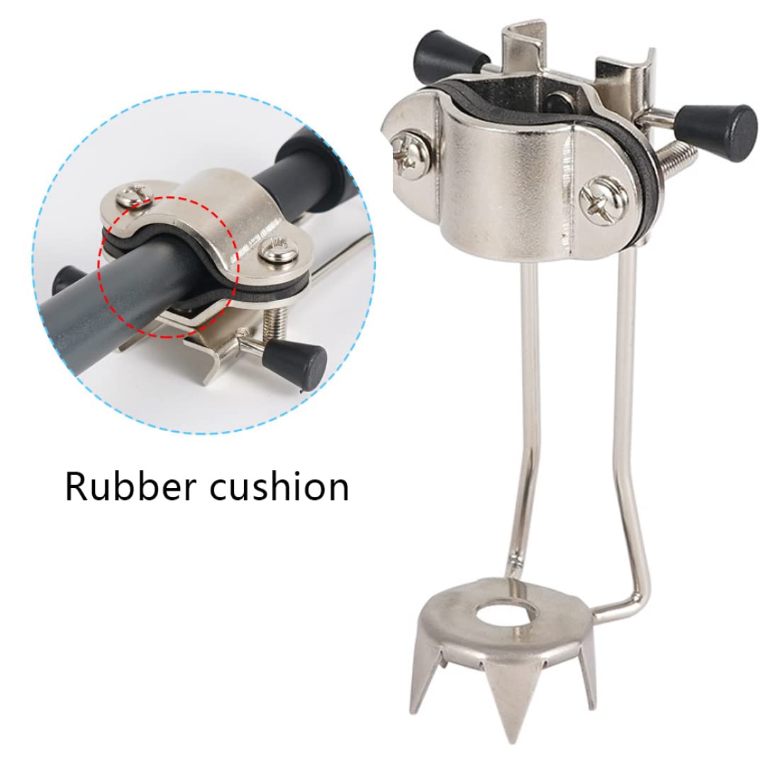 Ice Cane Tip Portable Non-Slip Ice Crutches Attachment Trekking Accessories Winter Walking Stick Rubber Ends White