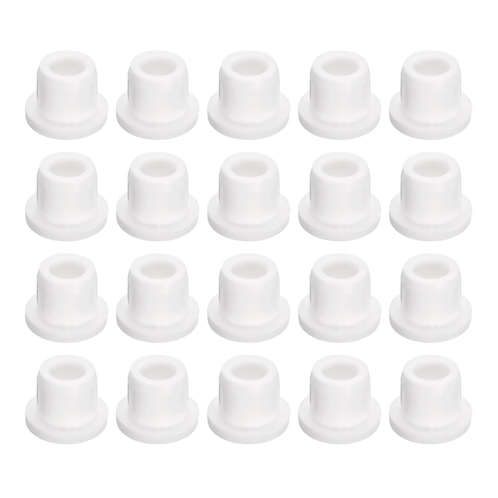 uxcell 20 Pieces White Plug Holes, T12 Waterproof Rubber Button Plug for 12mm / 0.47" Hole
