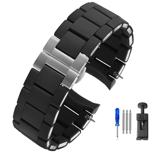 VRvXgbvAfor A}[j Ar5920 5919 5859 5867 zCg o[ Nbh X`[ Y fB[X voh ANZT[ 20mm23mm Xgoh (Color : Black-Silver, Siz